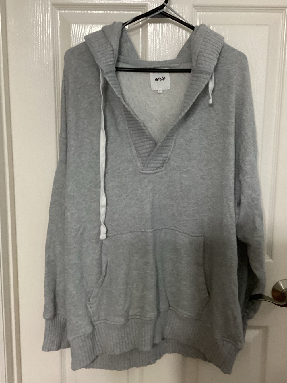 Aerie Grey Oversized Hoodie Women’s Large